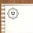 thumbnail image 3 of Printtoo Square Swirl Border U Alphabet Monogram Initial R-40 Self Inking Rubber Stamp Office Stationary, 3 of 5