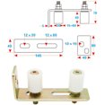 thumbnail image 3 of Courtyard door rail guide wheel sliding door nylon wheel industrial nylon pulley various specifications, 3 of 4