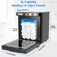 thumbnail image 6 of Gimify 8L Hot Towel Warmer, Professional UV Sterilizer & Ozone Function Towel Heating Cabinet, Large Capacity 2-in-1 Black Towel Steamer for Bathroom, Spa, Hotel, 6 of 8