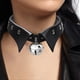 thumbnail image 5 of Gargantilla estilo Rock, collar de moda de cuero PU para niñas Cosplayer Negro Zulema gargantilla punk, 5 of 7