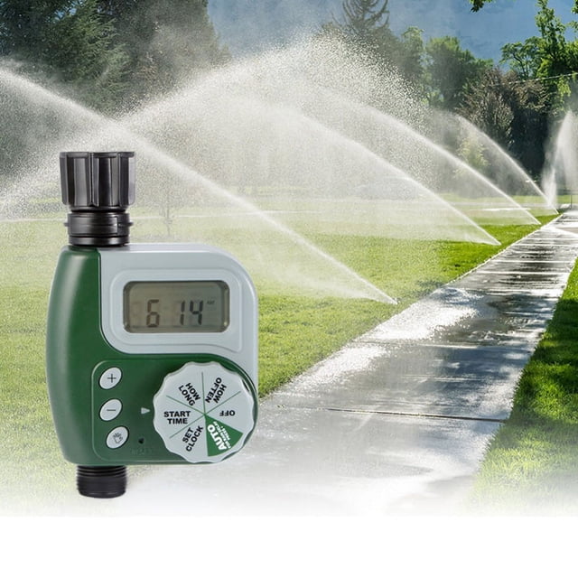 Temporizador de riego programable con retardo de lluvia/manual, temporizadores de riego de manguera de una sola salida, temporizador de riego de manguera de salida única, temporizador de agu
