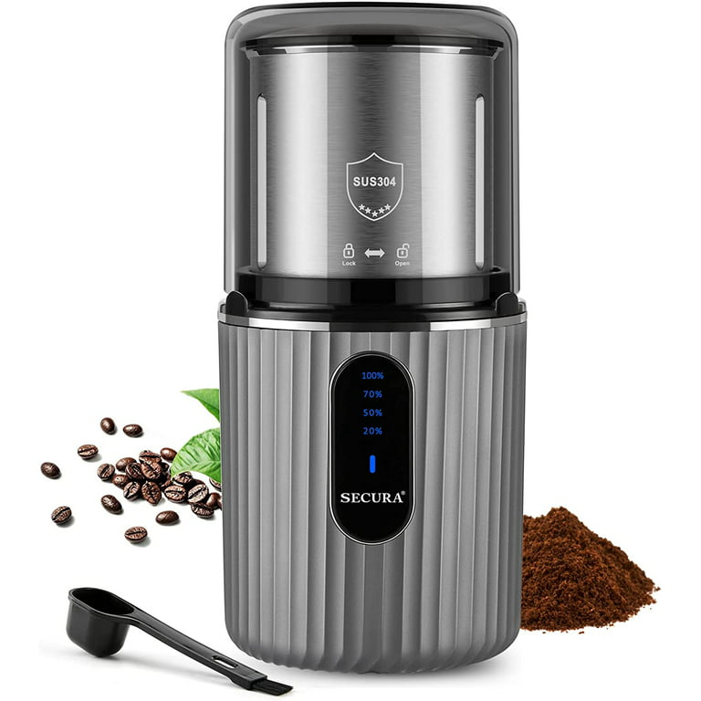 Electric Coffee Grinder, 300W Detachable Coffee and Spice Grinder with  Removable Bowl, 3 Adjustable Modes, 100g/16Cups 