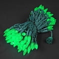 thumbnail image 3 of Novelty Lights Green C6 LED Christmas String Lights 100 Strawberry Bulbs (Green Wire, 50 Feet), 3 of 6
