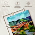 thumbnail image 2 of Elephant Stock New Mexico Landscape Wall Art - Vertical Multi Panel Canvas - Living Room Wall Decor - Places Multi Panel - Teal And Green Decor By Maxine Shore - 42" x 65", 2 of 2