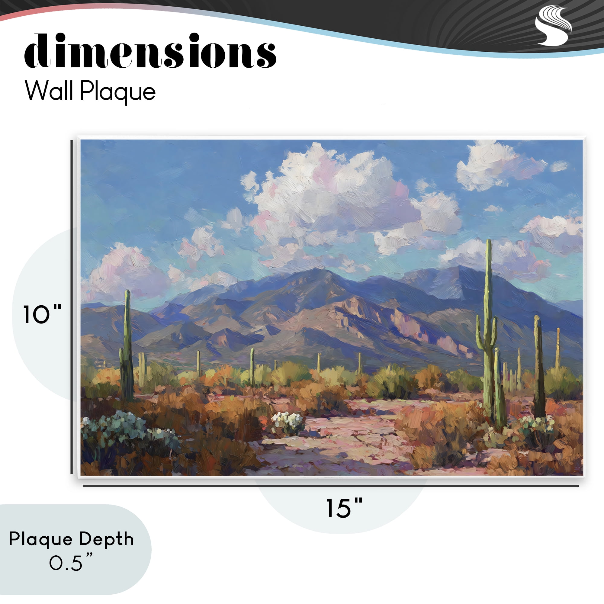 Stupell Industries Desert Mountains at Sunset Glow Wall Plaque Art, design by Gina Kelly