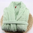 thumbnail image 5 of NOLDARES Mens Robe Cotton Bathrobe Soft Terry Cloth Towel Bath Robe for Men(Green,One Size), 5 of 6