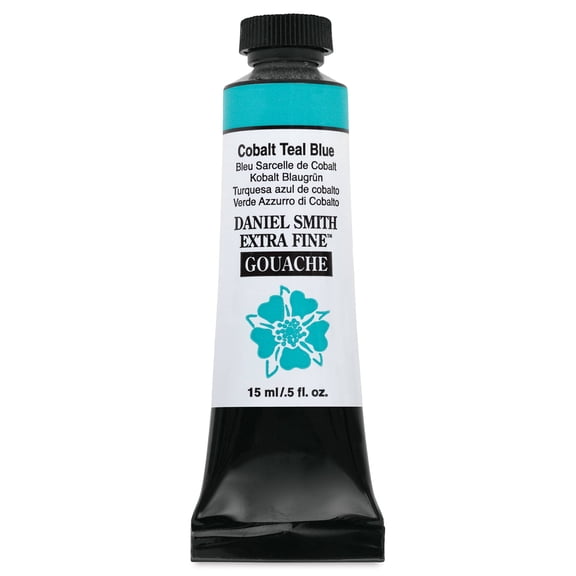 Daniel Smith Extra Fine Gouache - Cobalt Teal Blue, 15 ml Tube