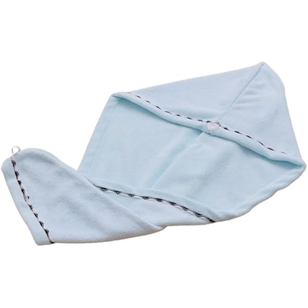 wonima11 2 Pack Microfiber Hair Towel, Solid Color Super Absorbent Soft Quick Drying Hair Turban for Women, Men and Kids