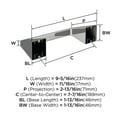 thumbnail image 6 of Amerock Blackrock Chrome Pivoting Double Post Toilet Paper Holder, 6 of 8