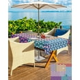 thumbnail image 4 of Colorful Morocco Outdoor Tablecloth - 60x102 Inch Rectangle Dining Table Cover, Geometric Modern Abstract Art Waterproof Outdoor Table Cloth with Umbrella Hole & Zipper for Picnic/Patio, 4 of 5