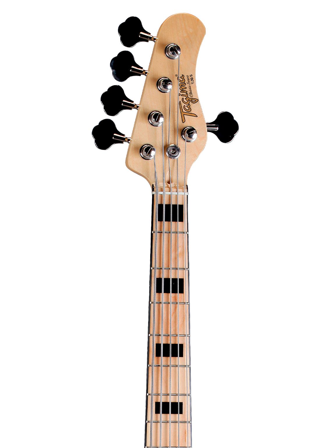 Tagima TJB 5 NT-LF/BK Electric Bass Guitar - Natural