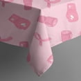 thumbnail image 5 of Pink Ribbon Pattern Square Tablecloth,Waterproof Square Table Cover,Wipeable Spillproof Washable Table Cover for Home Kitchen Party Decor 42"X42"(107x107cm), 5 of 6