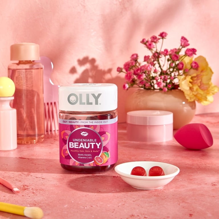 OLLY Undeniable Beauty Gummies, Biotin, Keratin, Hair, Skin, Nails