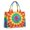 Rainbow Tie Dye, variant on Large Capacity Tote Bag,Rainbow Tie Dye Mandala Pattern Handbag Fashion Luxury Tote Bag,15.7"x13"x 5.1" Inches,Laptop Compatible