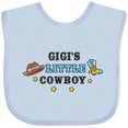 thumbnail image 3 of Inktastic Gigis Little Cowboy with Cowboy Hat and Boots Boys Baby Bib, 3 of 4