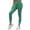 Green, variant on Riforla Womens Leggings Seamless Scrub Wash Quick Drying Waist High Waist Peach Lift Fitness Running Yoga Women's Pants Black S