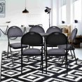 thumbnail image 3 of Costway 6 Pack Folding Chairs Portable Padded Office Kitchen Dining Chairs, 3 of 9