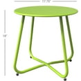 thumbnail image 3 of Grand patio Outdoor Side Table 18-inch Round End Table Accent Table for Bistro Balcony Apartment Lime Green, 3 of 14