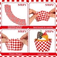 thumbnail image 4 of 72 Pcs She's Ready to Pop Baby Shower Decorations Include Cupcake Toppers and Paper Retro Soda Cupcake Picks and Liners White Red Party Decoration for She's Ready to Pop Baby Shower, 4 of 4