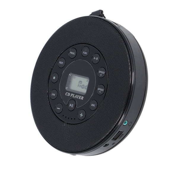 Reproductor De CD, Reproductor De CD Portátil De Escritorio Para El Hogar Con Altavoces, Reproductor De CD Portátil Para Automóvil, Compatibilidad Con MP3, Soporte De