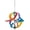 Rainbow - Single, variant on In the Breeze 2484 — Rainbow Poly Vortex Spinner — Mesmerizing and Colorful Hanging Wind Spinner