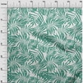 thumbnail image 3 of oneOone Velvet Teal Green Fabric Leaf Sewing Craft Projects Fabric Prints By Yard 58 Inch Wide, 3 of 4