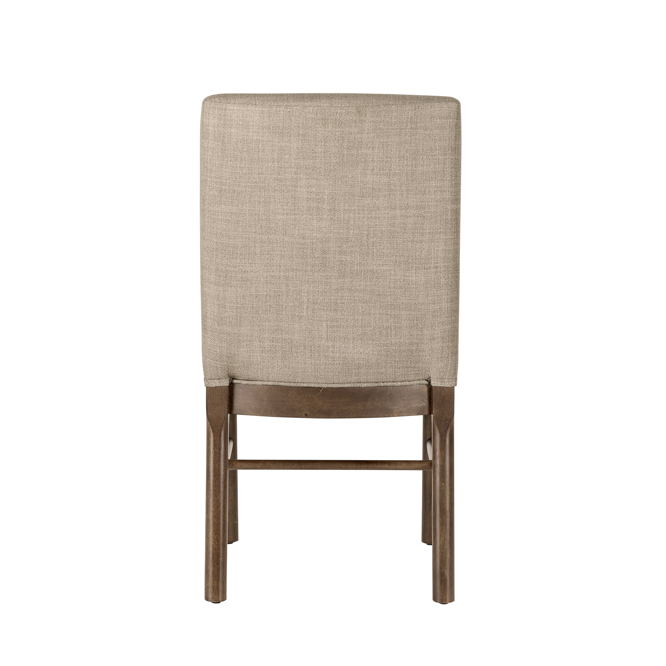 Better Homes & Gardens Reading Tall Dining Chair 2 Pack, Walnut and Cream