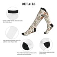 thumbnail image 5 of Lsque Forest Mushrooms Insects Pattern Sport Compression Socks for Men & Women 15-20 mmHg Knee High Nurse Pregnant Running Medical and Travel Athletic, 5 of 6