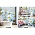 thumbnail image 6 of Peel and Stick Canvas Wallpaper Wall Mural Vintage floral Wall Art Self Adhesive and Removable 100in x 144in, 6 of 7