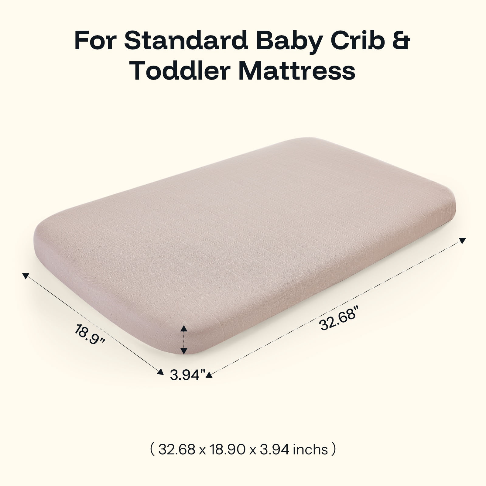 HARPPA Muslin Baby Bassinet Sheets 2 Pack, Breathable Bamboo Viscose Cotton, 32.68" x 18.9"