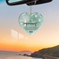 thumbnail image 6 of Shoreew Heart-Shaped Sea Glass Family Ornament Handmade Sea Glass Art Heart Ornament for Christmas Tree Home Decor, 6 of 7