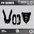 thumbnail image 4 of Kalair GFX Graphics Kit for Kayo Pit Bike TT 125 and TT 140 (2021+) Fh Series, 4 of 5
