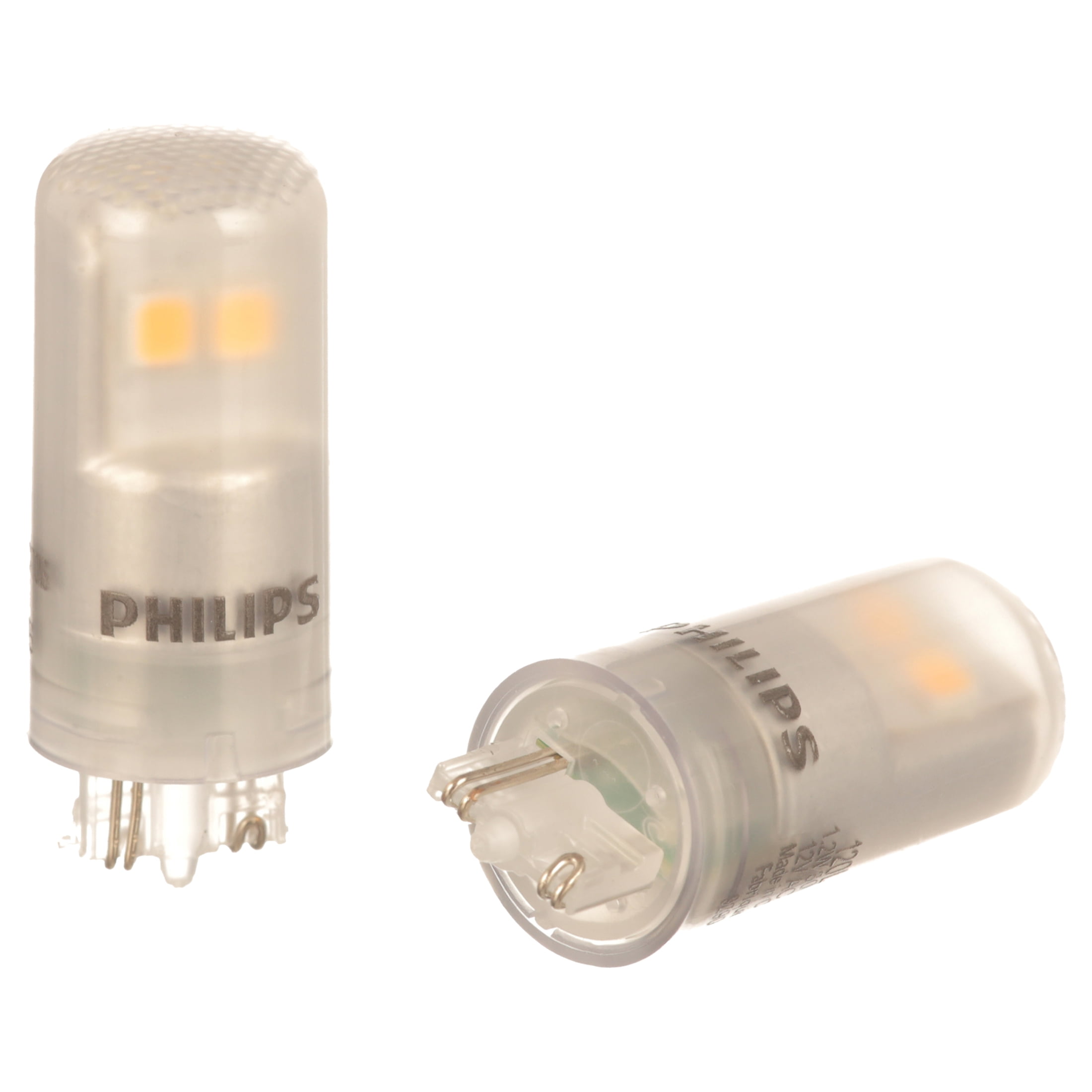 Robust tuberkulose at retfærdiggøre Phillips LED 7-Watt, 12-Volt T5 Landscape Tubular Light Bulb, Clear Soft  White, Non-dimmable, Wedge Base (2-Pack) - Walmart.com