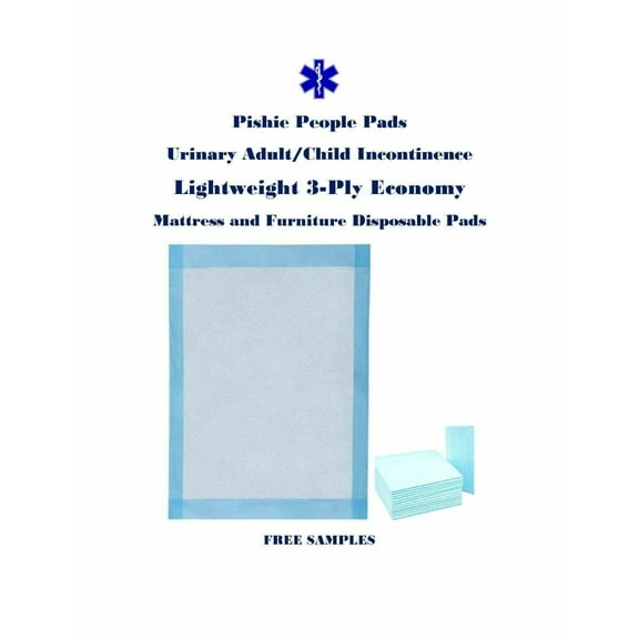 300 17x24" Pishie Adult/Child Disposable Urinary Incontinence Pee Pads