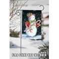 thumbnail image 4 of Toland Home Garden Snowcane Snowman Winter Flag Double Sided 12x18 Inch, 4 of 5