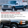 thumbnail image 2 of Winjet Halogen Black/Clear Lens Headlights Pair Set for 1988-1999 Chevrolet GMC CK Tahoe Suburban Blazer Yukon, 2 of 5