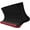 Black Red, variant on Men's Athletic Work Socks Black 10 Pack 10-13