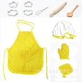 thumbnail image 4 of Riwcyla Apron Cake Baking Cooking Tools Kitchen Playing House Playing Cooking Set 11 Pieces Cake 4 cloth opp packaging, 4 of 6