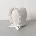 thumbnail image 4 of TFEOQRY Toddler Baby Bonnet Hat Ruffled Edge Breathable Cotton Adjustable Strap UV Protection Summer Sun Hat, 4 of 6