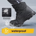 thumbnail image 6 of Steel Toe Work Boots for Men Women, Waterproof Lightweight Safety Boots, Steel Toe Shoes with Air Cushion, Comfortable for Industrial Construction Warehouse Factory Logistics Work, 6 of 6