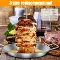 thumbnail image 3 of Jetcloudlive Al Pastor Skewer for Grill,Stainless Steel Vertical Skewer,Brazilian Spit Stand with 3 Removable Spikes &Hanger,Perfect for Tacos Al Pastor,Shawarma,Kebabs on Smoker,Oven,BBQ., 3 of 10