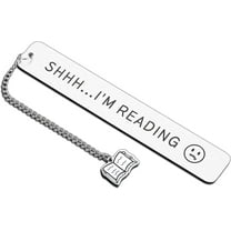 Bookish Funny Book Lovers Metal Bookmarks for Women & Men - Reading Gifts for Valentines Day, Birthdays, Friends & Book Club