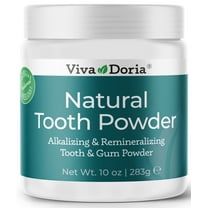 Viva Doria Natural Fluoride Free Tooth Powder, Refreshes mouth, Freshens Breath, Keeps Teeth and Gum Healthy, Mint Flavor, 10 oz