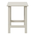 thumbnail image 3 of WestinTrends Outdoor Side Table, All Weather Poly Lumber Adirondack Small Patio Table Square End Table for Pool Balcony Deck Porch Lawn Backyard, Sand, 3 of 15