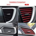thumbnail image 4 of 10 Uds., 20cm, salida de aire acondicionado para coche, moldura decorativa en forma de U, tiras decorativas, estilo de coche, Protector de esquina de Borde de puerta de coche, 4 of 4