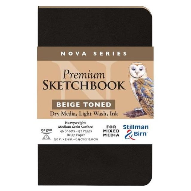 Alvin SB391350P Beige 3.5 x 5.5 in. Softcover Sketchbook