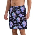 thumbnail image 2 of Pofeuu flower Skull crystal Prin Men's Swim Trunks Quick Dry Bathing Suit Swimming Board Shorts Mesh Lining Beach Swimwear-Small, 2 of 6