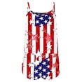 thumbnail image 5 of YWDJ Tank Top Pajama Set for Women American Flag Lace Lightweight Plus Size Sleeveless 2 Piece Shorts Loungewear XL White, 5 of 5