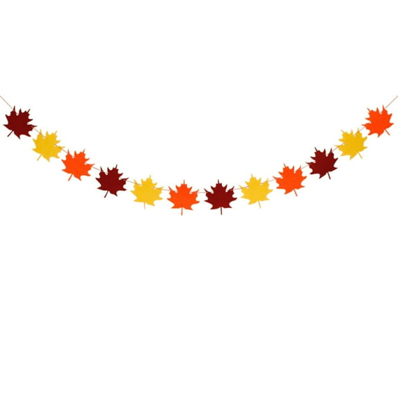 Colorful Garland Flag Autumn Party Banner Fall Festival Bunting Party Decorations