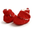 thumbnail image 2 of Baby Boys Girls Fleece Booties Infant Cotton Socks Newborn Soft Sole Winter Warm Stay On Slippers Non-Skid Cozy Crib Shoes, 2 of 10